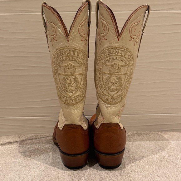 University of Texas Embroidered Leather Lucchese Boots - Picture 2 of 16